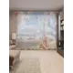 Тюль на шторной ленте Осень в Париже 310x265 см рисунок природный цвет коричневый