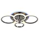 Люстра потолочная светодиодная Alma light Cresso AL5001C72DCH-RGB 12 м² регулируемый цвет света RGB цвет серый/серебристый