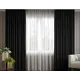Комплект штор на шторной ленте блэкаут Peronelle 200x270 см цвет черный