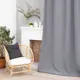 Штора на шторной ленте Этель Структурная 250x265 см цвет серый