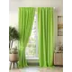 Комплект штор на шторной ленте блэкаут Helga Лайром 150x260 см цвет зеленый