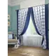 Комплект штор на шторной ленте блэкаут Helga Алия 150x260 см цвет белый