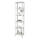 Стеллаж металлический Veranda Жираф XXL 40x183x27 см нагрузка до 20 кг оцинкованная сталь цвет белый