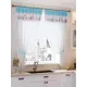 Штора на шторной ленте для кухни Helga Комбилис 180x145 см цвет белый