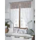 Штора на шторной ленте для кухни Helga Шенкрисон 180x150 см цвет белый