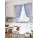 Штора на шторной ленте для кухни Helga Джесика 180x150 см цвет синий
