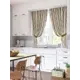 Штора на шторной ленте для кухни Helga Ракуро 180x150 см цвет белый