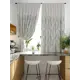 Штора на шторной ленте для кухни Helga Элонас 180x150 см цвет белый
