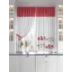Штора на шторной ленте для кухни Helga Калтис 180x150 см цвет бежевый