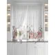 Штора на шторной ленте для кухни Helga Алоринс 180x150 см цвет белый