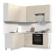 Кухонный гарнитур Стендмебель АльфаКГ170-200в-БХБ 200x237x170 см ЛДСП цвет холст белый