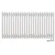 Радиатор трубчатый Guardo Torre 50/103.2 сталь 21 секций нижнее подключение цвет белый матовый