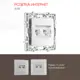 Розетка компьютерная встраиваемая Arte milano 217.45-2.silver RJ45 цвет серебро