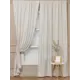 Комплект штор на шторной ленте Amore Mio Однотонный софт 150x270 см цвет шампань