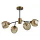 Люстра потолочная Lumion 5649/4c 5649-4c 4 лампы 12 м² цвет бронза