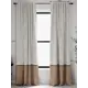 Комплект штор на шторной ленте AT Home Тиленкас 150x250 см цвет бежевый