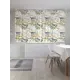 Штора Joyarty "Птицы на ветке" на шторной ленте 180x145 цвет зеленый