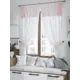 Штора на шторной ленте для кухни Helga Рекортис 180x150 см цвет белый