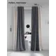 Комплект штор на шторной ленте AT Home Нобиус-122 145x260 см цвет серый