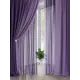 Комплект штор на шторной ленте AT Home Лендрис 150x260 см цвет фиолетовый