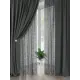 Комплект штор на шторной ленте AT Home Ролнос 150x260 см цвет графит