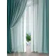 Комплект штор на шторной ленте AT Home Деленри 150x260 см цвет темно-бирюзовый