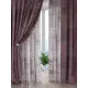 Комплект штор на шторной ленте AT Home Линтрос 150x260 см цвет ягодный