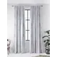 Комплект штор на шторной ленте AT Home Ренморс 150x280 см цвет светло-серый