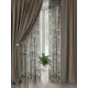 Комплект штор на шторной ленте AT Home Белисси 150x260 см цвет коричневый