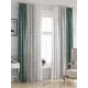 Комплект штор на шторной ленте AT Home Леменквис 215x270 см цвет изумруд