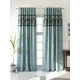 Комплект штор на шторной ленте AT Home Денвиарс 150x250 см цвет бирюзовый