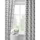 Комплект штор на шторной ленте Decoracion Узорные листья 145x275 см цвет белый серый