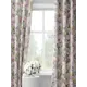 Комплект штор на шторной ленте Decoracion Бабочки в цветочном саду 145x275 см цвет кремовый