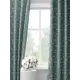 Комплект штор на шторной ленте Decoracion Любит не любит 145x275 см цвет белый серый бирюзовый