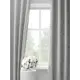 Комплект штор на шторной ленте Decoracion Букетики из лютиков 145x275 см цвет серый