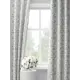 Комплект штор на шторной ленте Decoracion Вьющийся горошек 145x275 см цвет серый слоновая кость