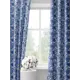 Комплект штор на шторной ленте Decoracion Как будто хлопок 145x275 см цвет белый синий