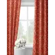 Комплект штор на шторной ленте Decoracion Цветы и ягоды 145x275 см цвет бежевый красный розовый