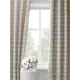 Комплект штор на шторной ленте Decoracion Клетка 4 квадрата 145x275 см цвет белый желтый