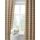 Комплект штор на шторной ленте Decoracion Клетка 4 квадрата 145x275 см цвет желтый кремовый