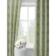 Комплект штор на шторной ленте Decoracion Бабочки в ромашках 145x275 см цвет зеленый