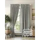 Комплект штор на шторной ленте AT Home Даймин 150x260 см цвет бежевый