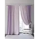 Комплект штор на шторной ленте AT Home Фекронис 150x280 см цвет фиолетовый