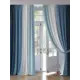 Комплект штор на шторной ленте AT Home Берни 220x320 см цвет синий