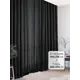 Комплект штор на шторной ленте AT Home Ларун 150x275 см цвет черный