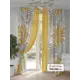 Комплект штор на шторной ленте AT Home Нерквирс 150x260 см цвет белый; серый; желтый