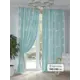 Комплект штор на шторной ленте AT Home Лормиронс 150x240 см цвет голубой