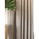 Комплект штор на шторной ленте At Home Броулин 150x260 см цвет бежевый