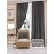 Комплект штор на шторной ленте At Home Зебрис 150x260 см цвет черный
