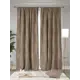 Комплект штор на шторной ленте At Home Фичерс 150x260 см цвет коричневый
